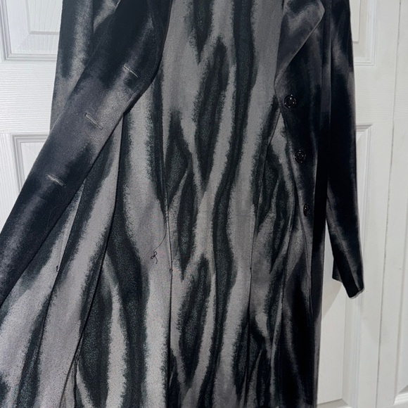 Vintage Mandee  velvet Black and Gray retro  Coat - Picture 6 of 6